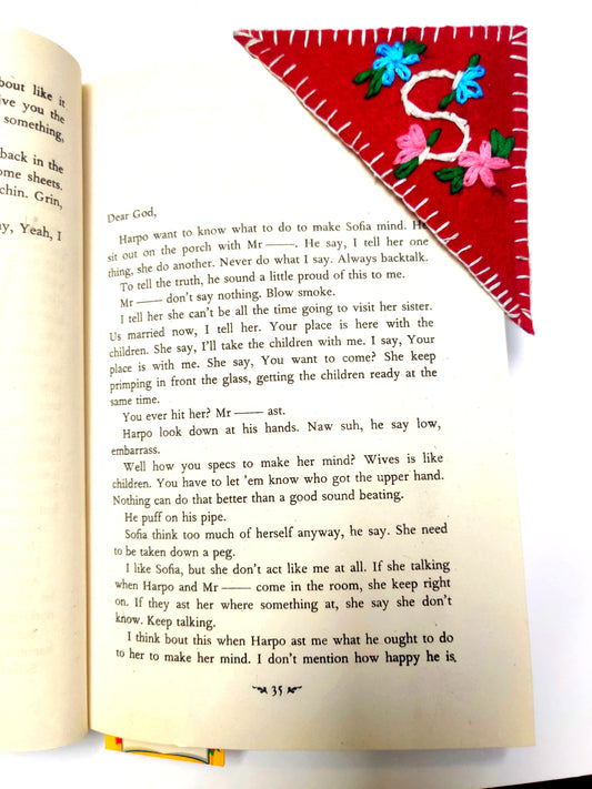 Handmade Triangle Bookmark