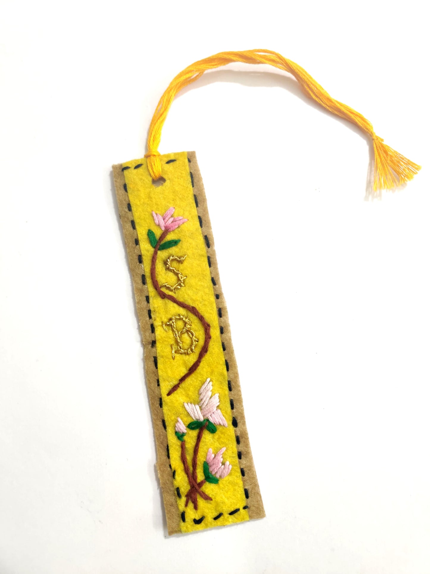 Hand Embroidered Bookmark