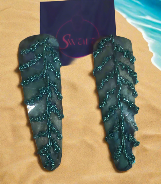 Metallic Blue Tic Tac Clips