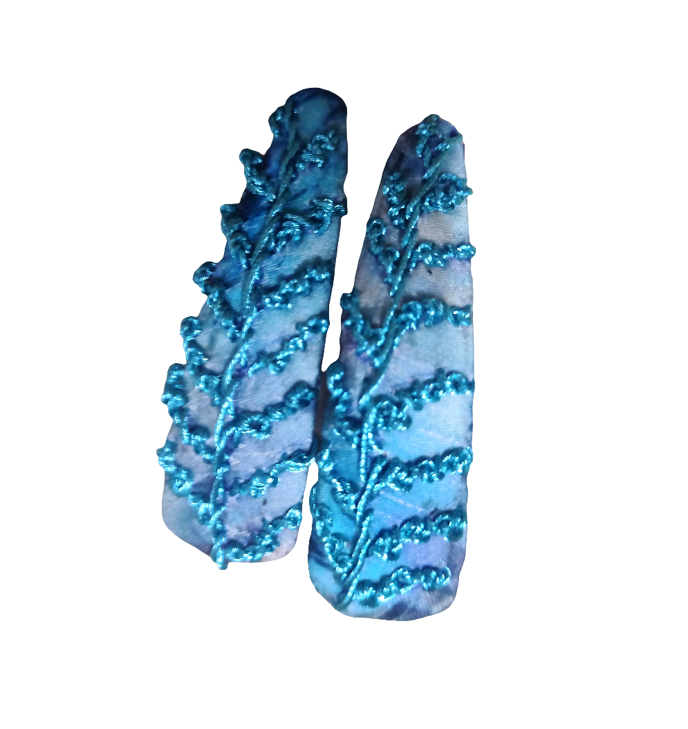 Metallic Blue Tic Tac Clips